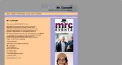 Desktop Screenshot of mrconcert.de