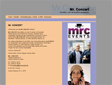 Tablet Screenshot of mrconcert.de